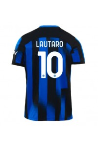 Fotbalové Dres Inter Milan Lautaro Martinez #10 Domácí Oblečení 2023-24 Krátký Rukáv